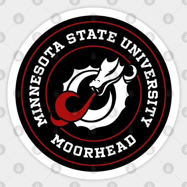 MSU - Circle Sticker by Josh Wuflestad